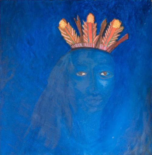  a blues king in a blue skin | 80 x 80cm